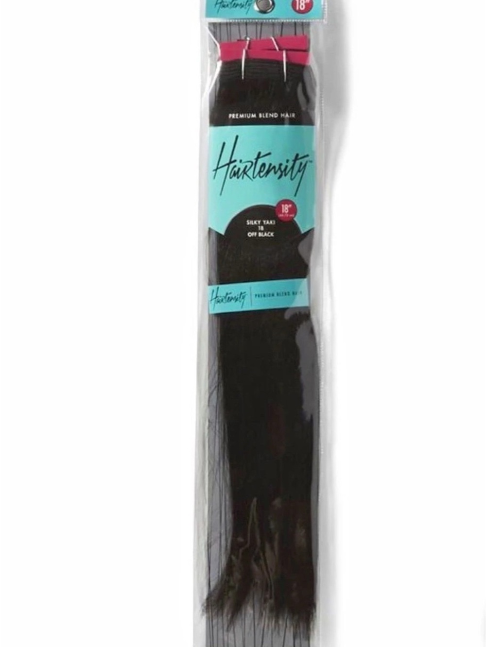 Hairtensity Premium Blend Hair Extensions 18-Inch Black Hair Extensions NWT30